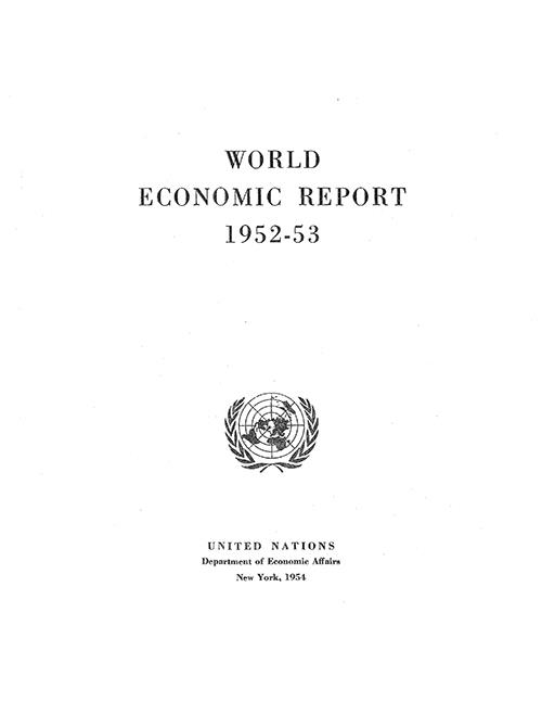 World Economic Report 1952–1953