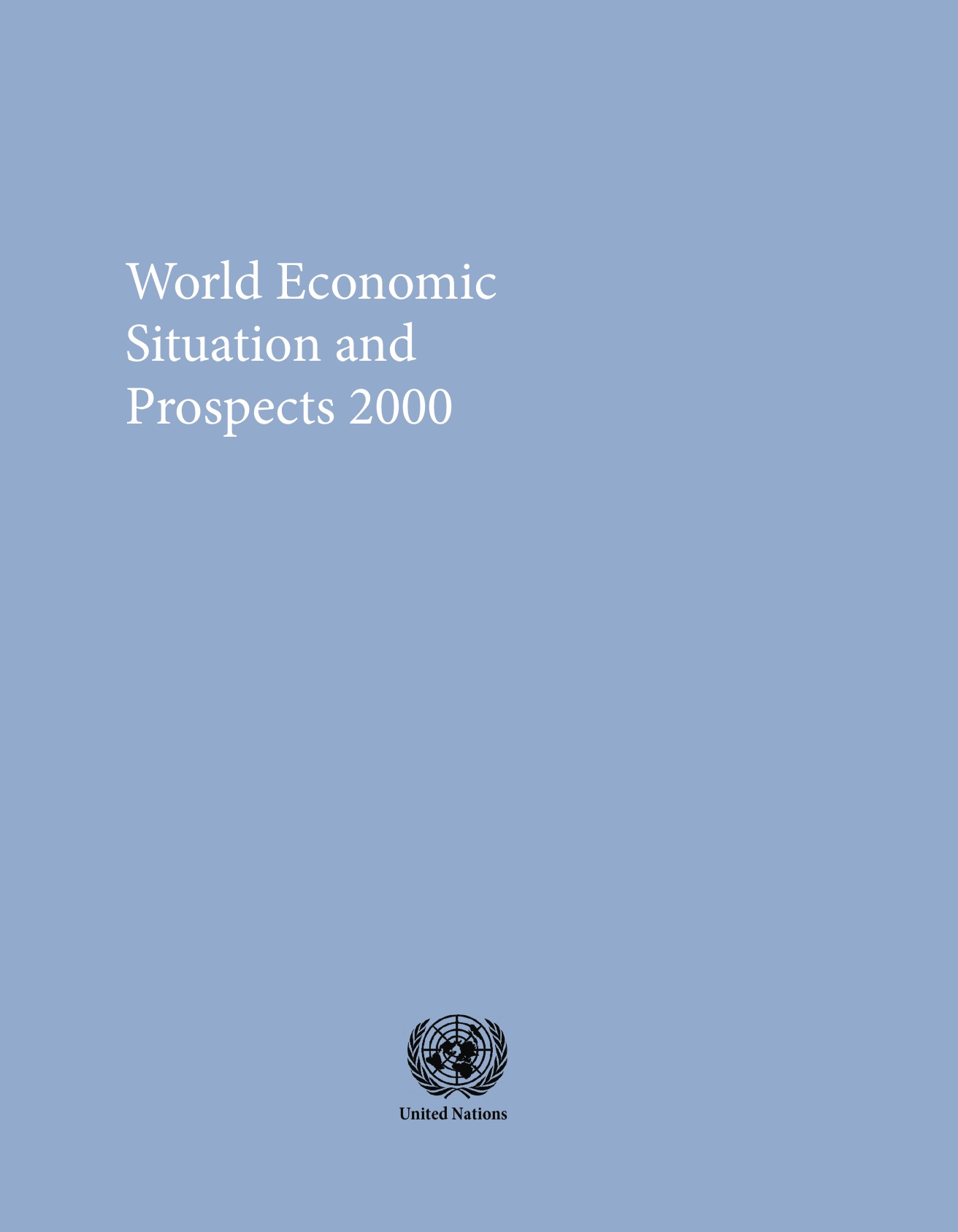 World Economic Situation and Prospects 2000