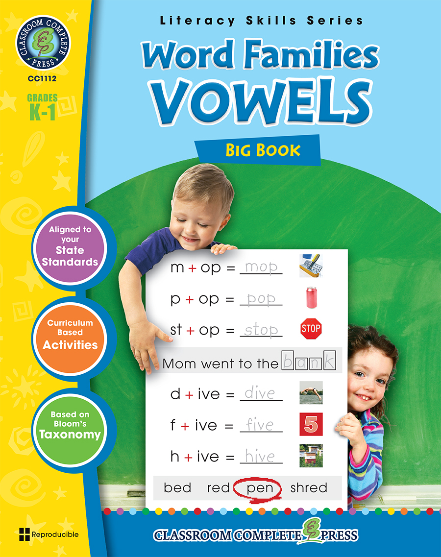 Word Families - Vowels Big Book Gr. PK-2