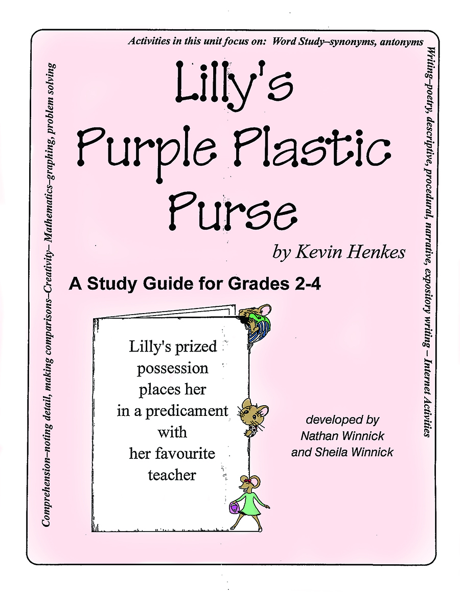 LILLY'S PURPLE PLASTIC PURSE - STUDY GUIDE Gr. 2-4