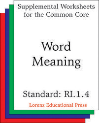 Word Meaning (CCSS RI.1.4)