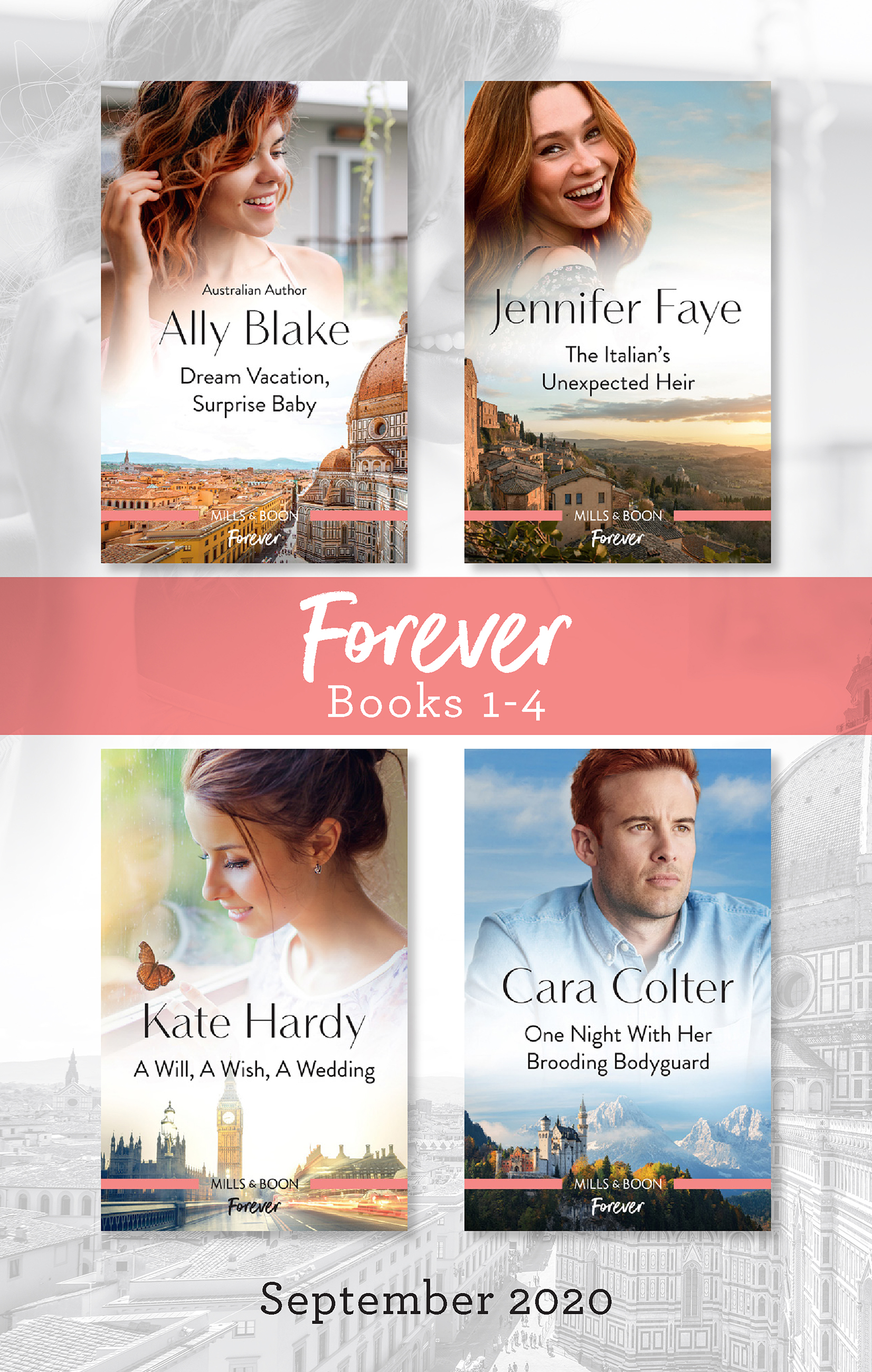 Forever Box Set 1-4 Sept 2020/Dream Vacation, Surprise Baby/The Italian's Unexpected Heir/One Night with Her Brooding Bodyguard/A Will,