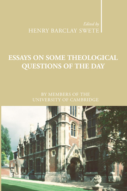 Essays on Some Theological Questions of the Day