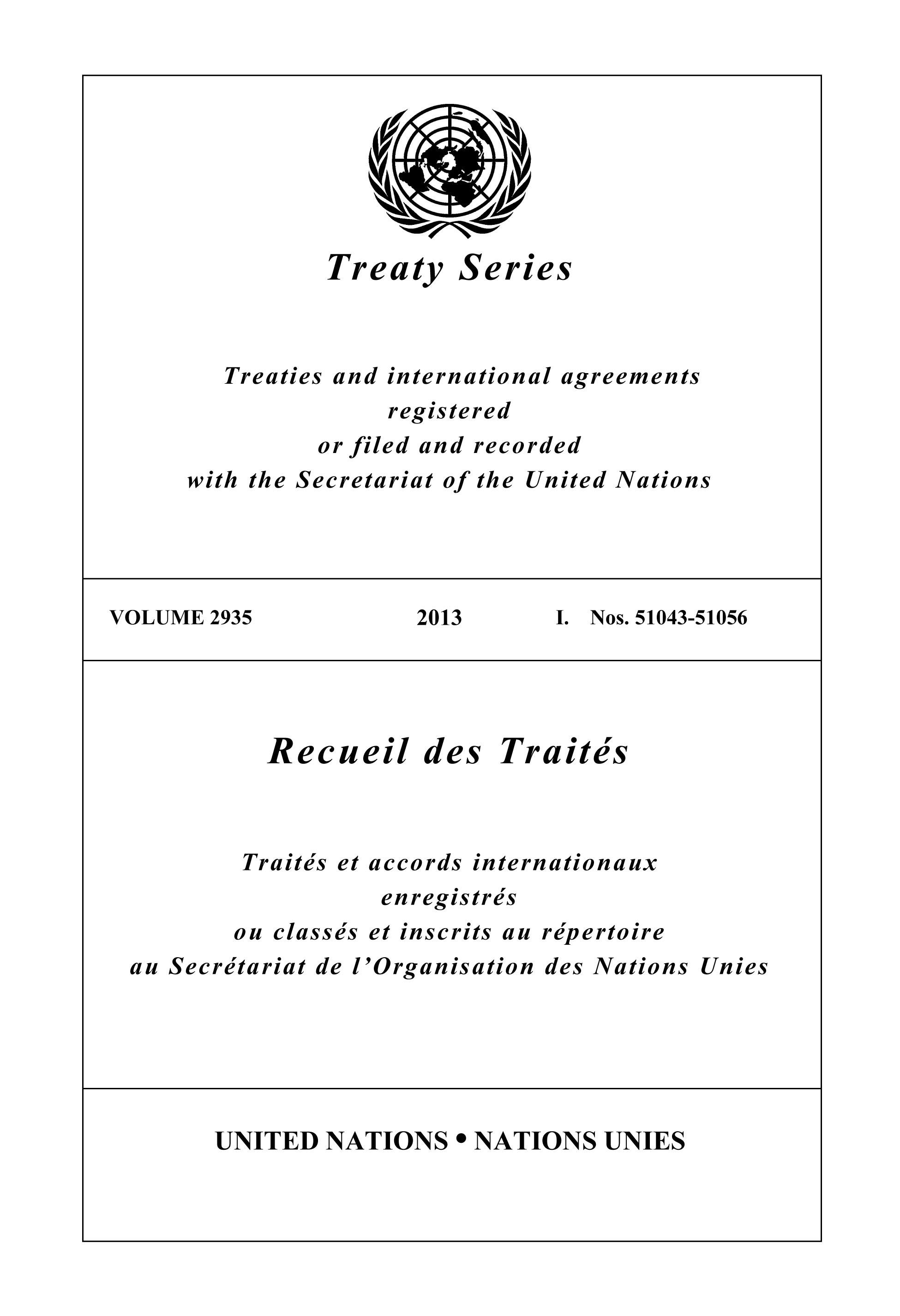 Treaty Series 2935/Recueil des Traités 2935