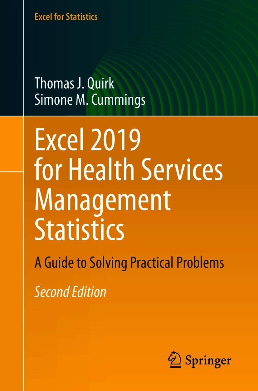 Excel 2019 for Health Services Management Statistics