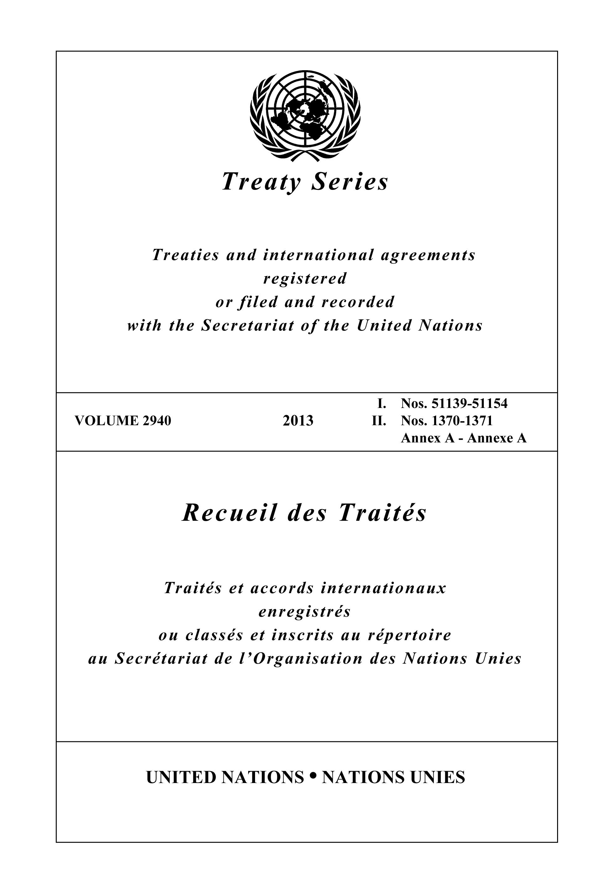 Treaty Series 2940/Recueil des Traités 2940