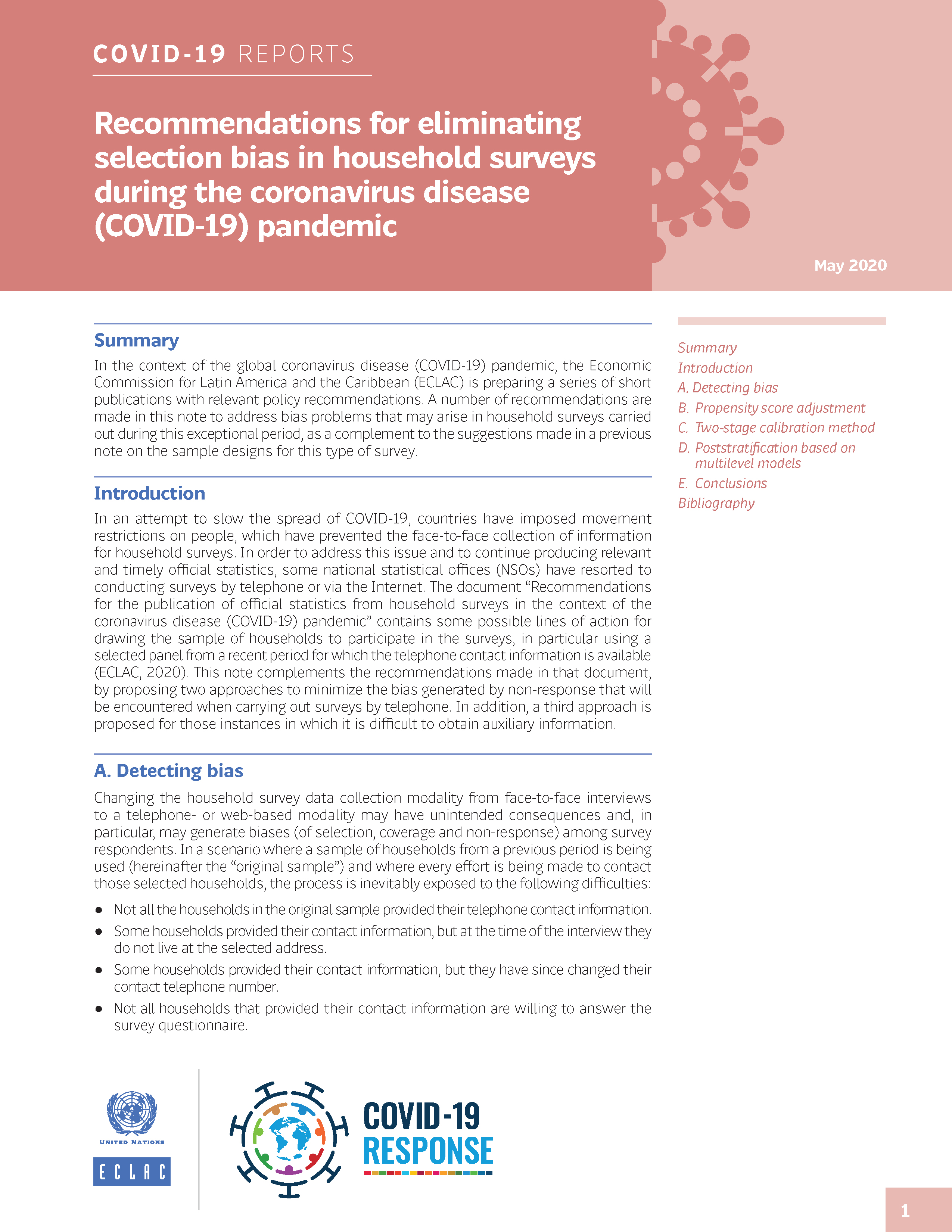Recommendations for Eliminating Selection Bias in Household Surveys During the Coronavirus Disease (COVID-19) Pandemic