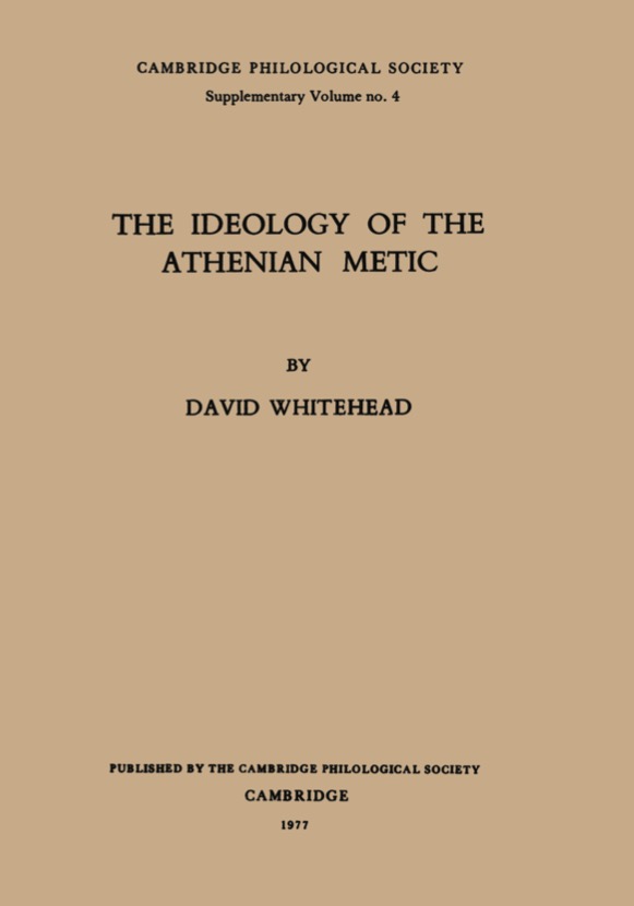 The Ideology of the Athenian Metic - 25-49.99
