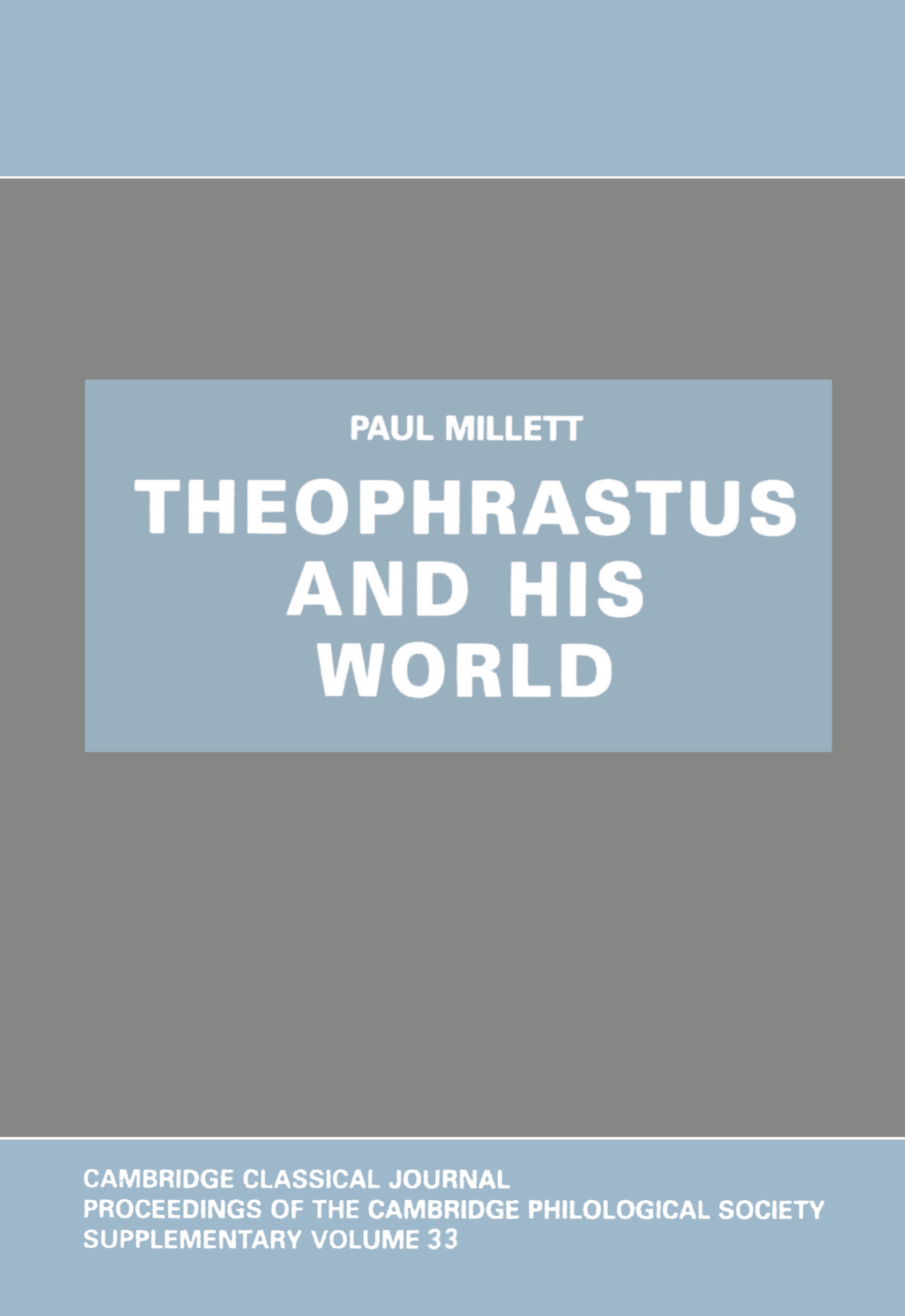 Theophrastus and His World - 25-49.99