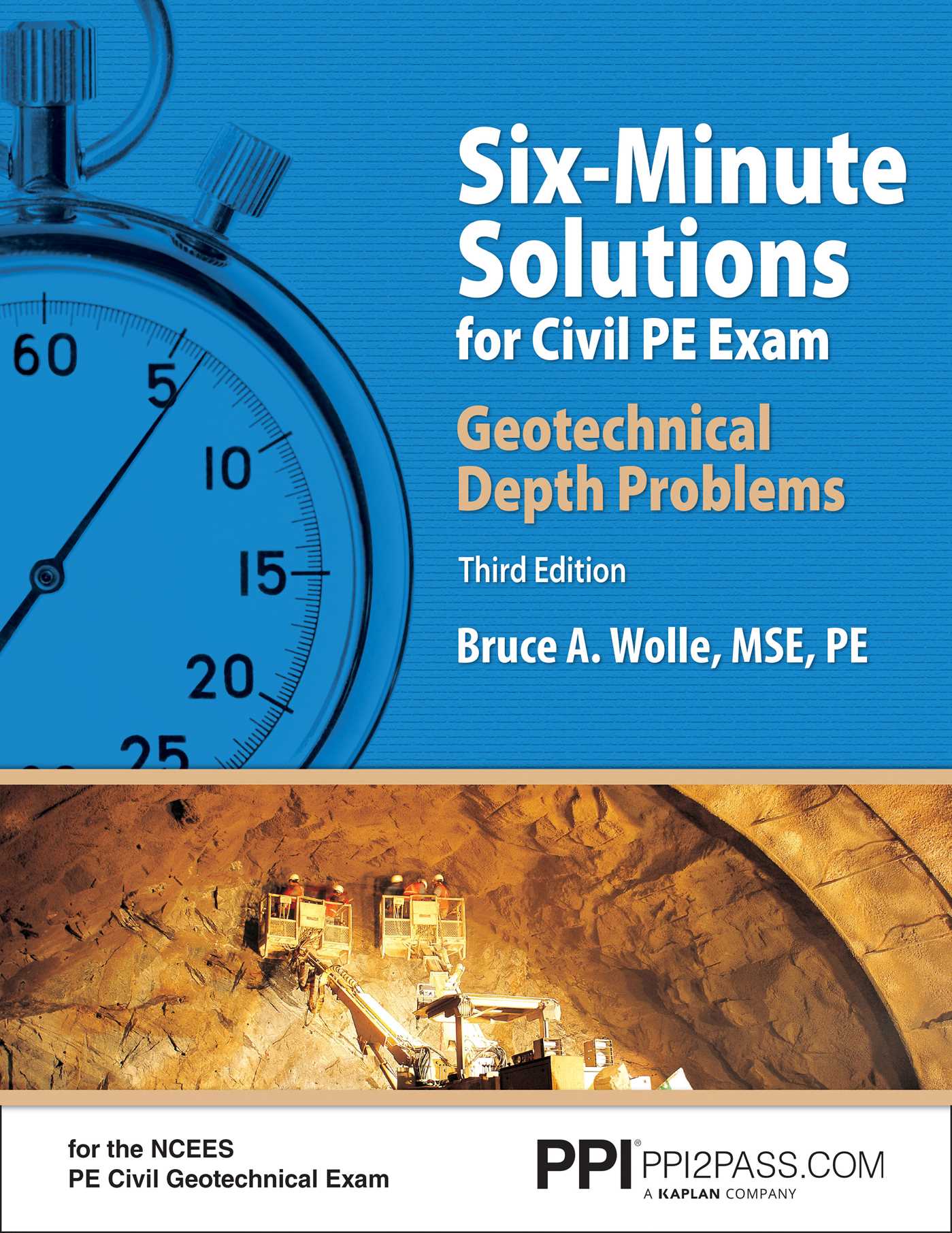 PPI Six-Minute Solutions for Civil PE Exam Geotechnical Depth Problems, 3rd Edition eText - 1 Year